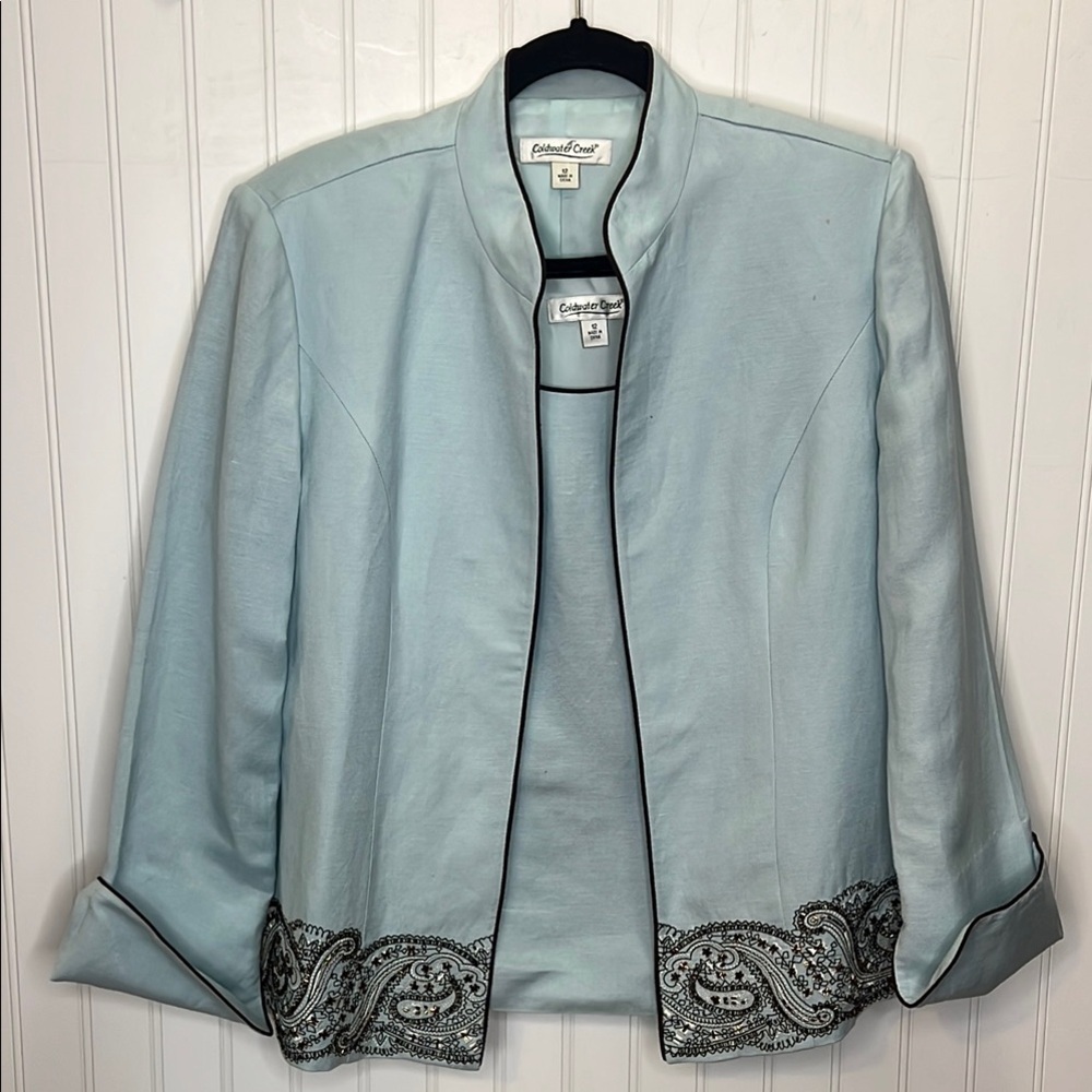 ColdWater Creek 2 Pc Tank and Jacket Size 12